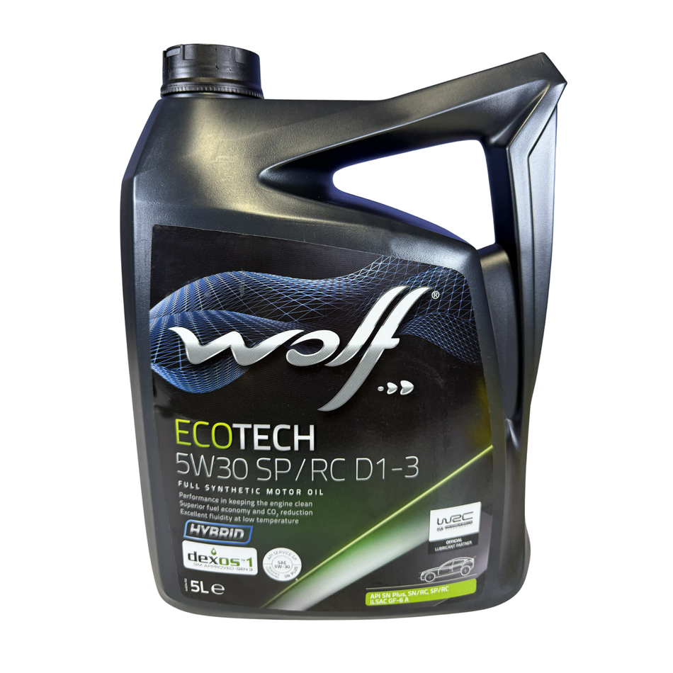Aceite Wolf EcoTech 5W30 SP/RC D1-3 Sintético 5L | Dexos1 Gen 3