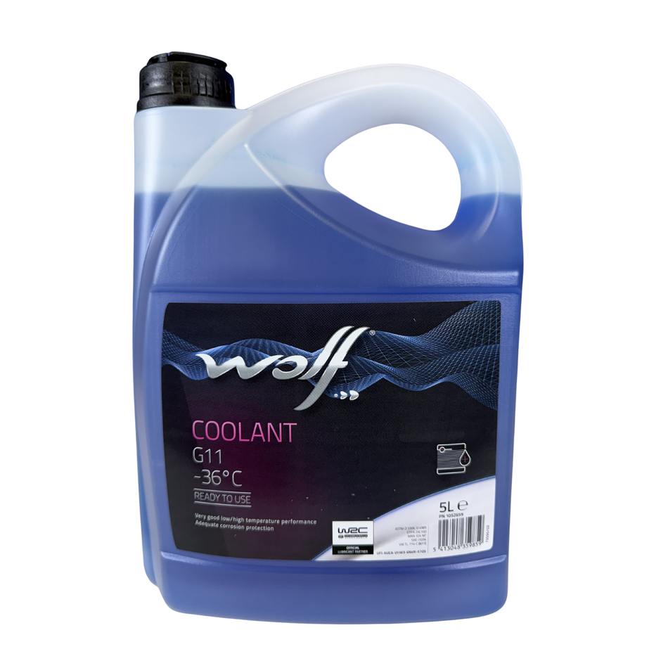 Anticongelante Wolf G11 Azul (-36°C) 5L | Protección Premium BMW y Mercedes